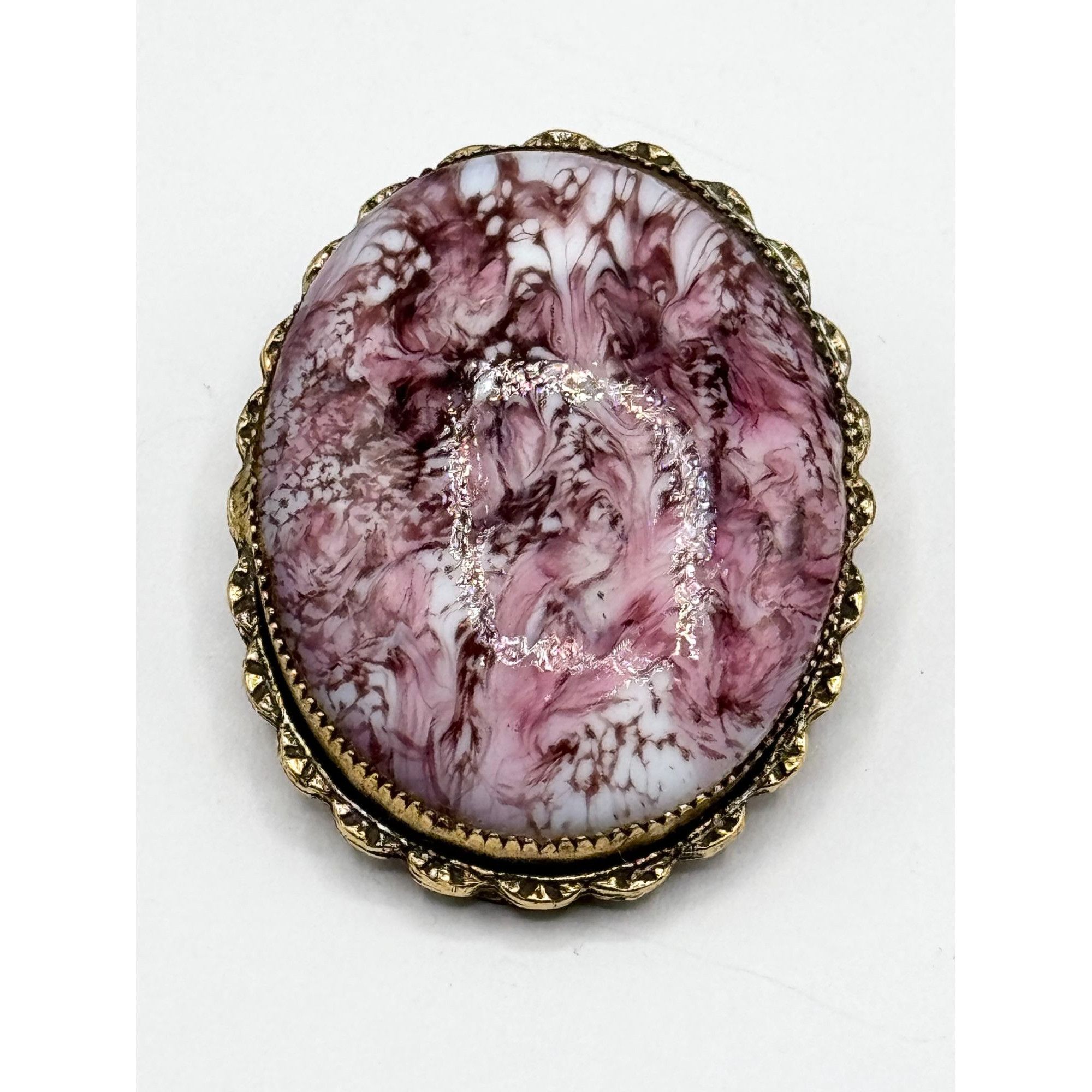 Vintage Vintage original by Robert purple stone brooch pin pendant Size ONE SIZE - 1 Thumbnail