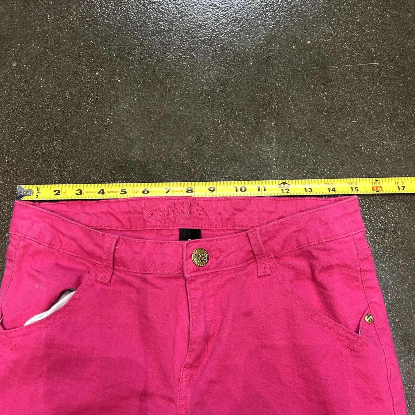 Southpole VINTAGE South Pole Bermuda Shorts 9 Pink Embroidered Back Pockets Casual Size 30" / US 8 / IT 44 - 7 Thumbnail