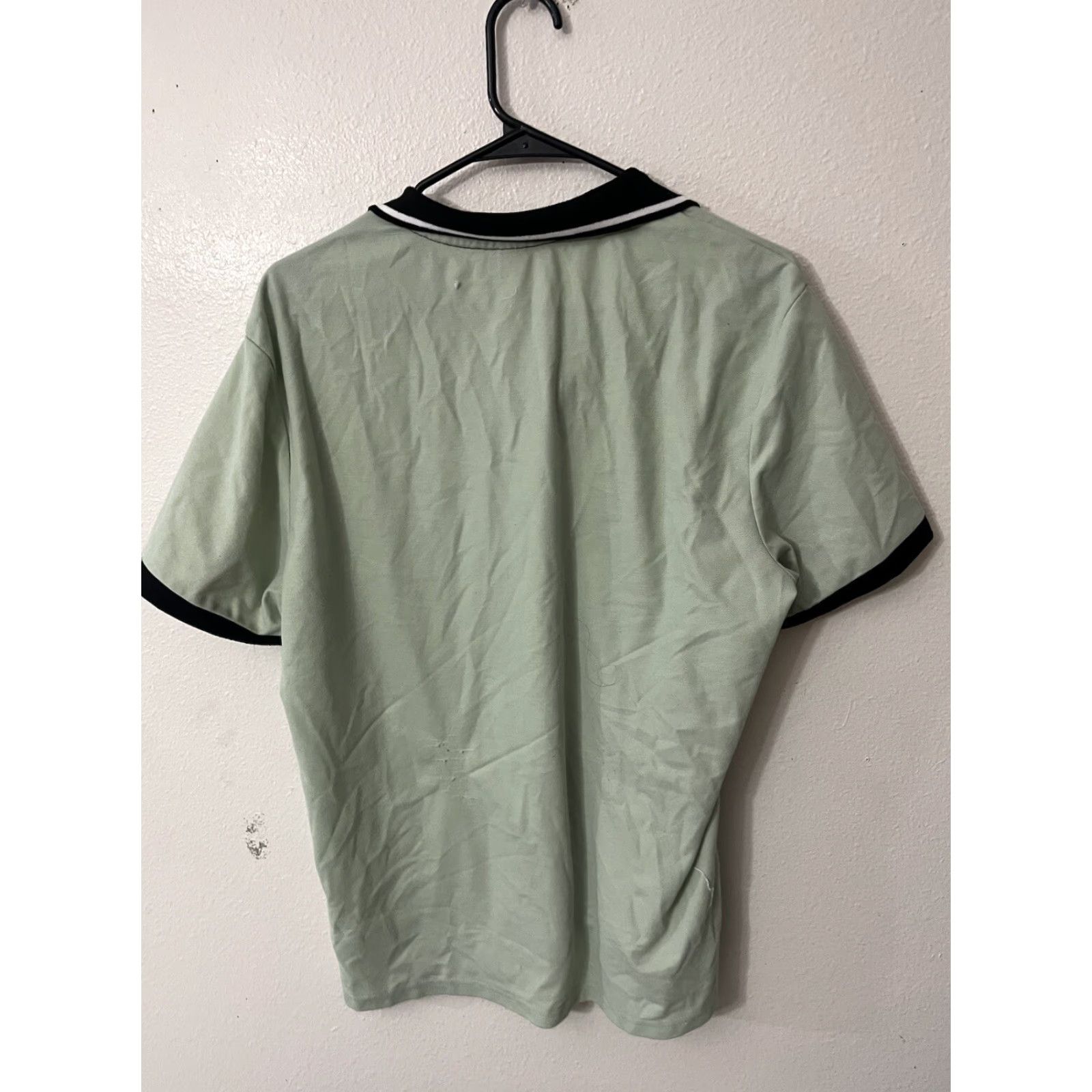 Shein Shein Men's Mint Green Polyester Short Sleeve Polo Shirt Size XL Size US XL / EU 56 / 4 - 2 Thumbnail