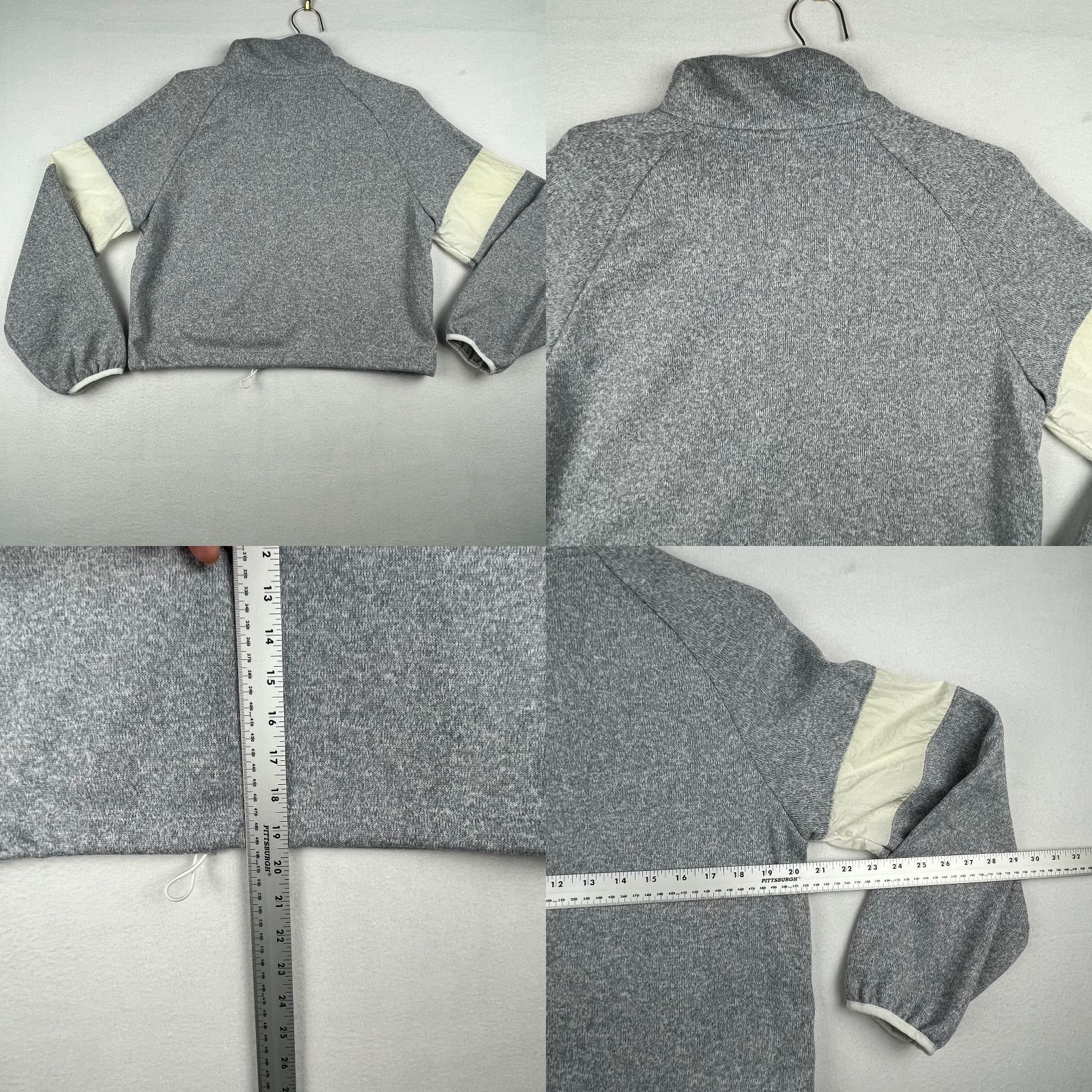 Victoria's Secret Victoria's Secret Pink Sweatshirt Womens XS Gray Polyester Mock Neck Quarter Zip Size XS / US 0-2 / IT 36-38 - 8 Thumbnail