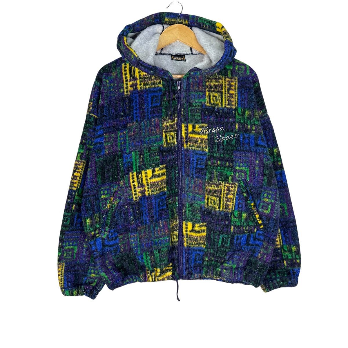Kappa ☀️VTG KAPPA HOODIE COLORWAY FLLECE ZIPPER JACKET Size US M / EU 48-50 / 2 - 2 Thumbnail