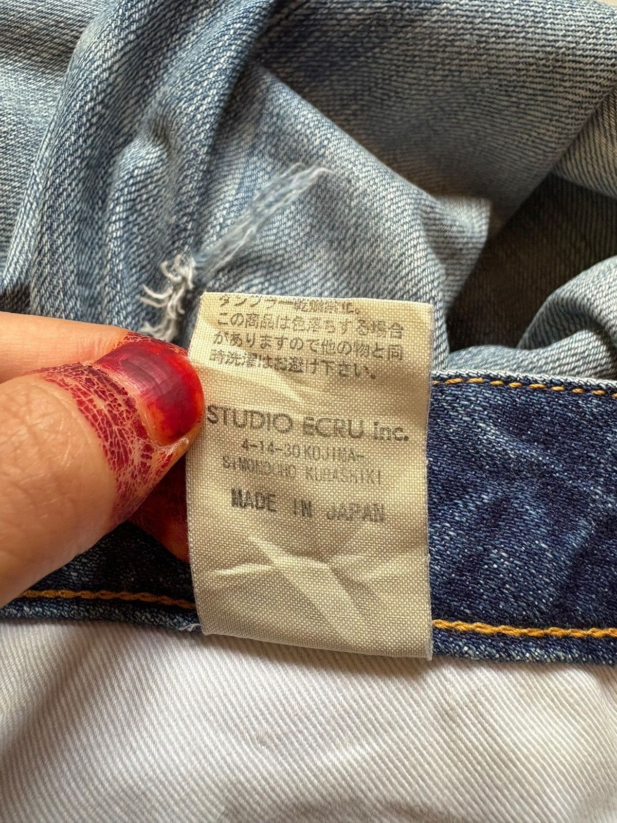FOB Factory × Japanese Brand Vintage Fob Factory Selvedge Mud Wash Distressed Ripped Jean Size US 32 / EU 48 - 11 Thumbnail