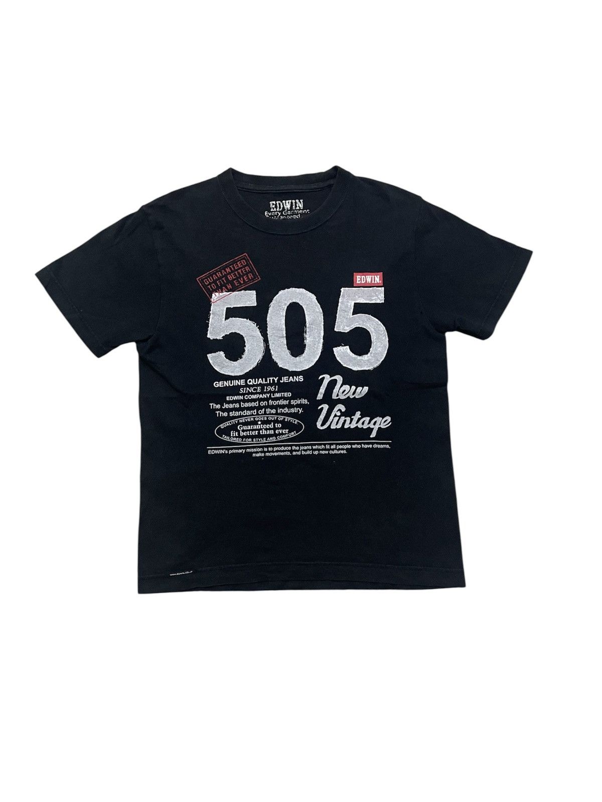Edwin 2000s EDWIN 505 BIG PRINT FADED TSHIRT Size US M / EU 48-50 / 2 - 1 Thumbnail