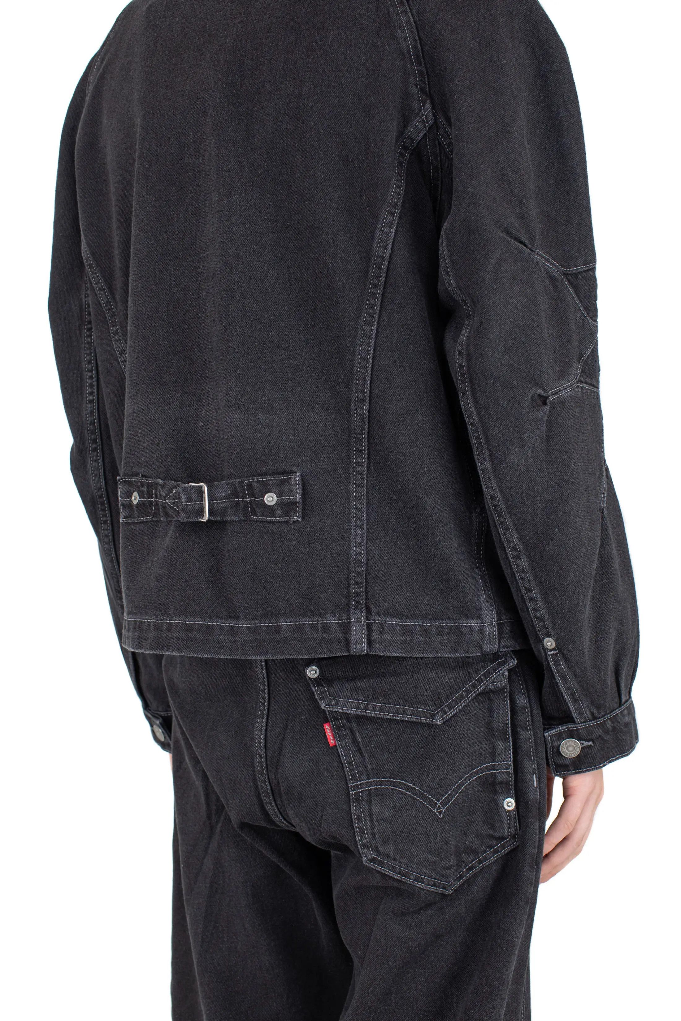 Kiko Kostadinov × Levi's Levi's Articulate Darted Jacket – Black Denim Size US XXL / EU 58 / 5 - 7 Thumbnail