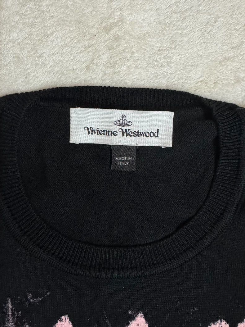 Vivienne Westwood Vivienne Westwood Black knit short-sleeved top Size S / US 4 / IT 40 - 7 Thumbnail