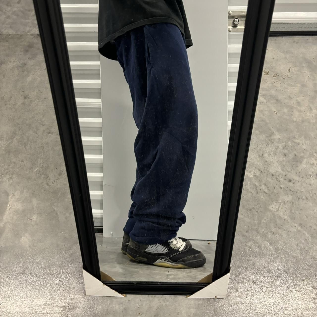 Japanese Brand × Vintage Crazy Vintage Y2K/2000s Navy Blue Skater Essential Sweatpants! Size US 32 / EU 48 - 2 Thumbnail