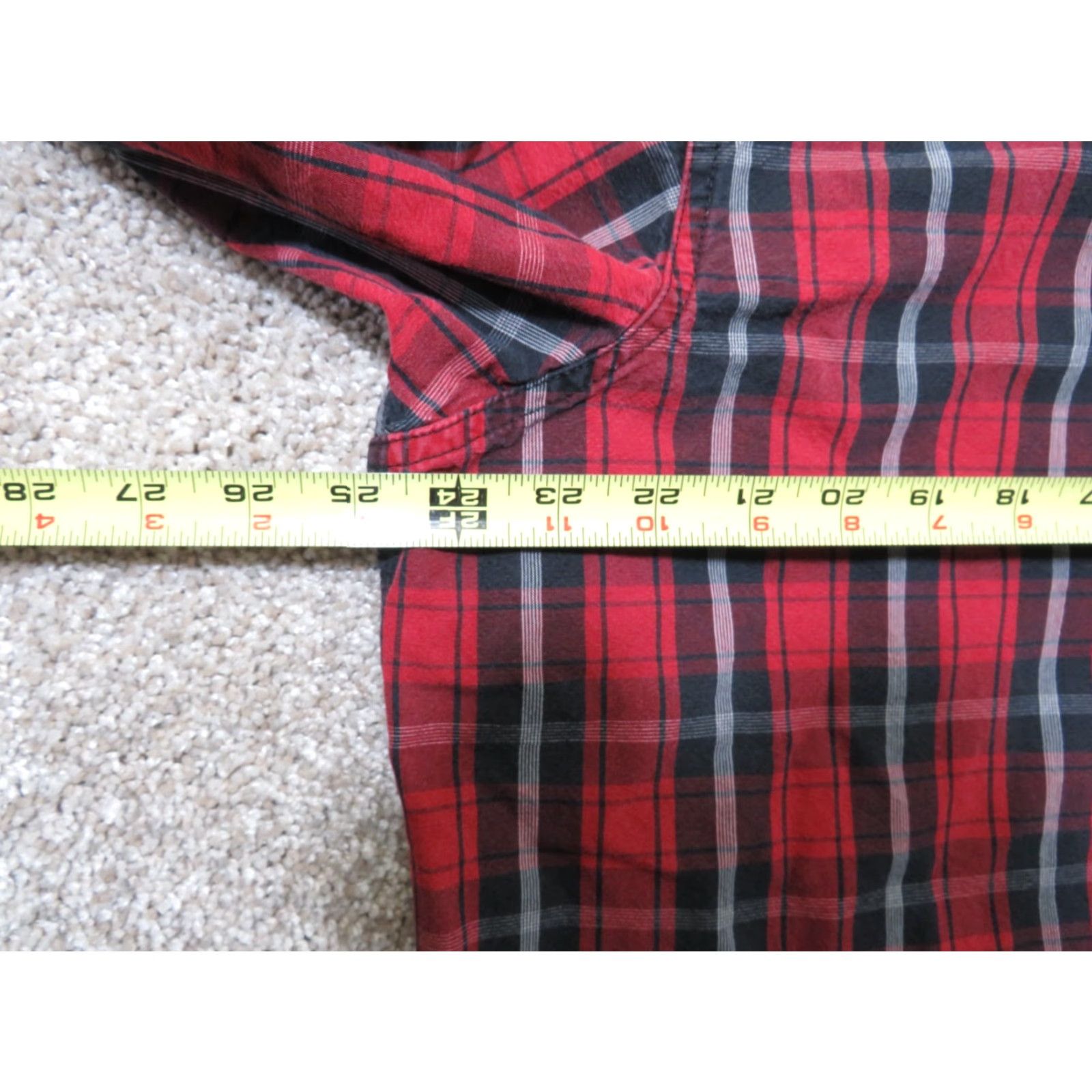 Carhartt Carhartt Shirt Mens XL Tall Red Plaid Relaxed Fit Long Sleeve Button-Up Cotton Flannel with Pockets Size US XL / EU 56 / 4 - 5 Thumbnail