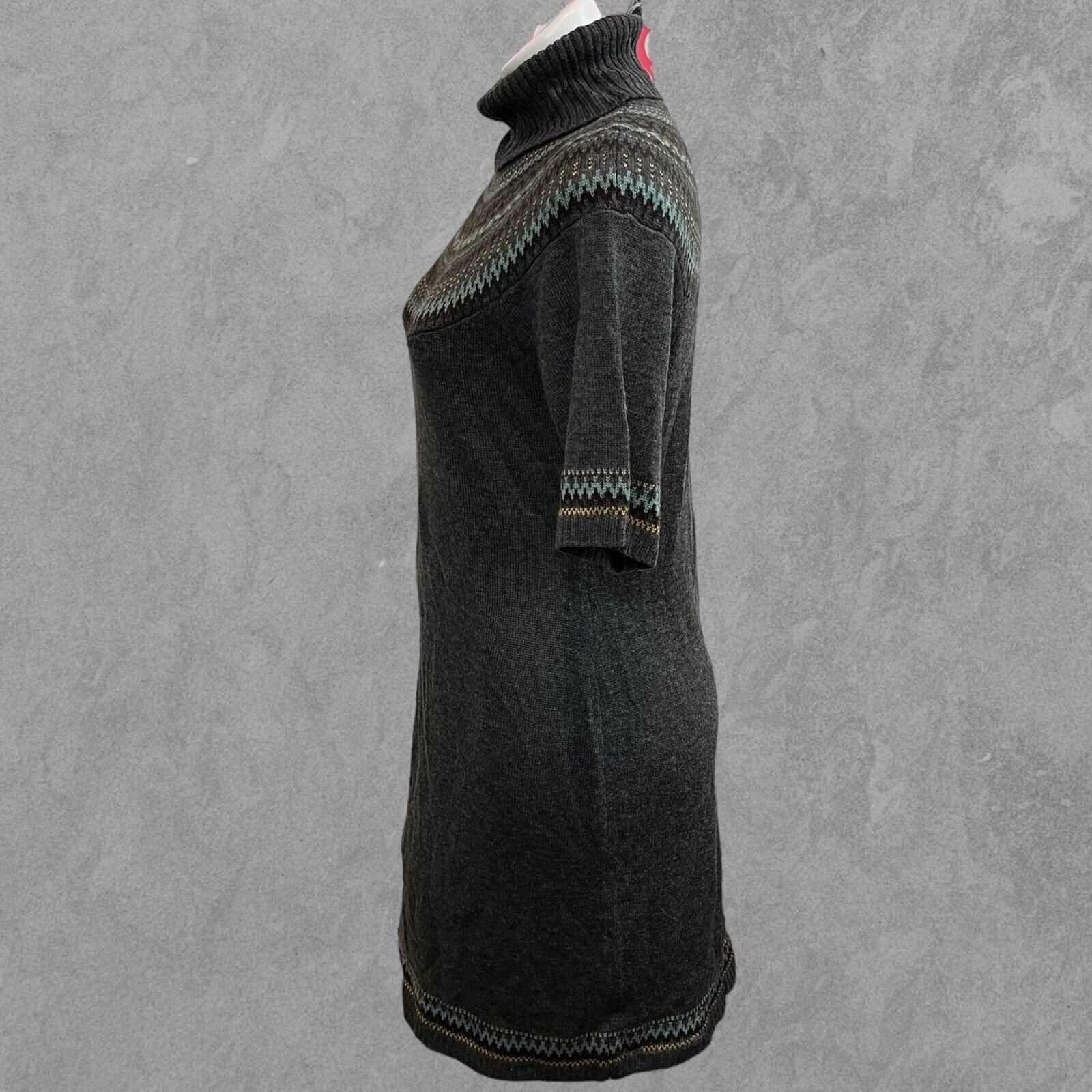 Other Merino Wool Blend Carole Little Sweater Dress Turtleneck Med Size M / US 6-8 / IT 42-44 - 5 Thumbnail