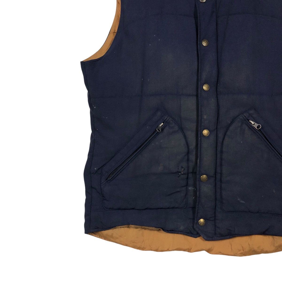 Japanese Brand × Vintage 📌Vintage Vest Puffer Jacket Sleeveless Dickies Biker Style Size US L / EU 52-54 / 3 - 5 Thumbnail