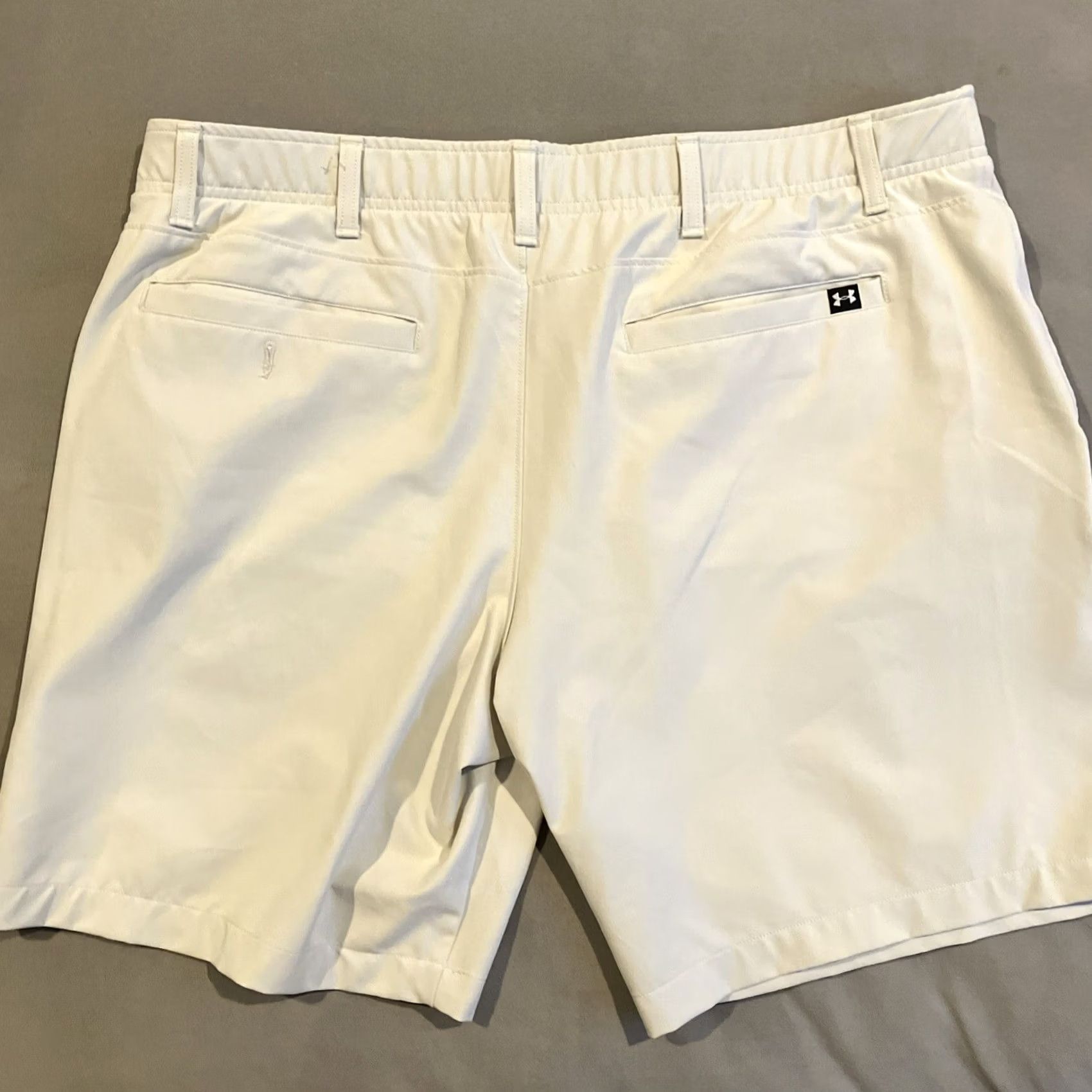 Under Armour Under Armour Khaki Flat Front Golf Shorts 40 Waist 9 Inseam Mens Beige Chino Flat Front Size US 40 / EU 56 - 5 Thumbnail