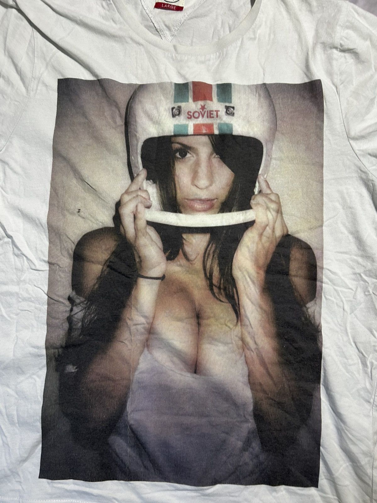 Vintage Crazy vintage racing tshirt with girl Size US L / EU 52-54 / 3 - 2 Thumbnail