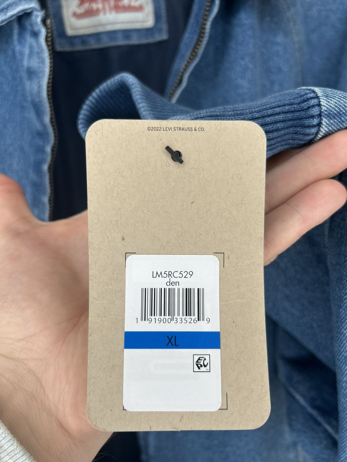 Levi's Levis Denim Bomber Jacket Size US XL / EU 56 / 4 - 14 Thumbnail