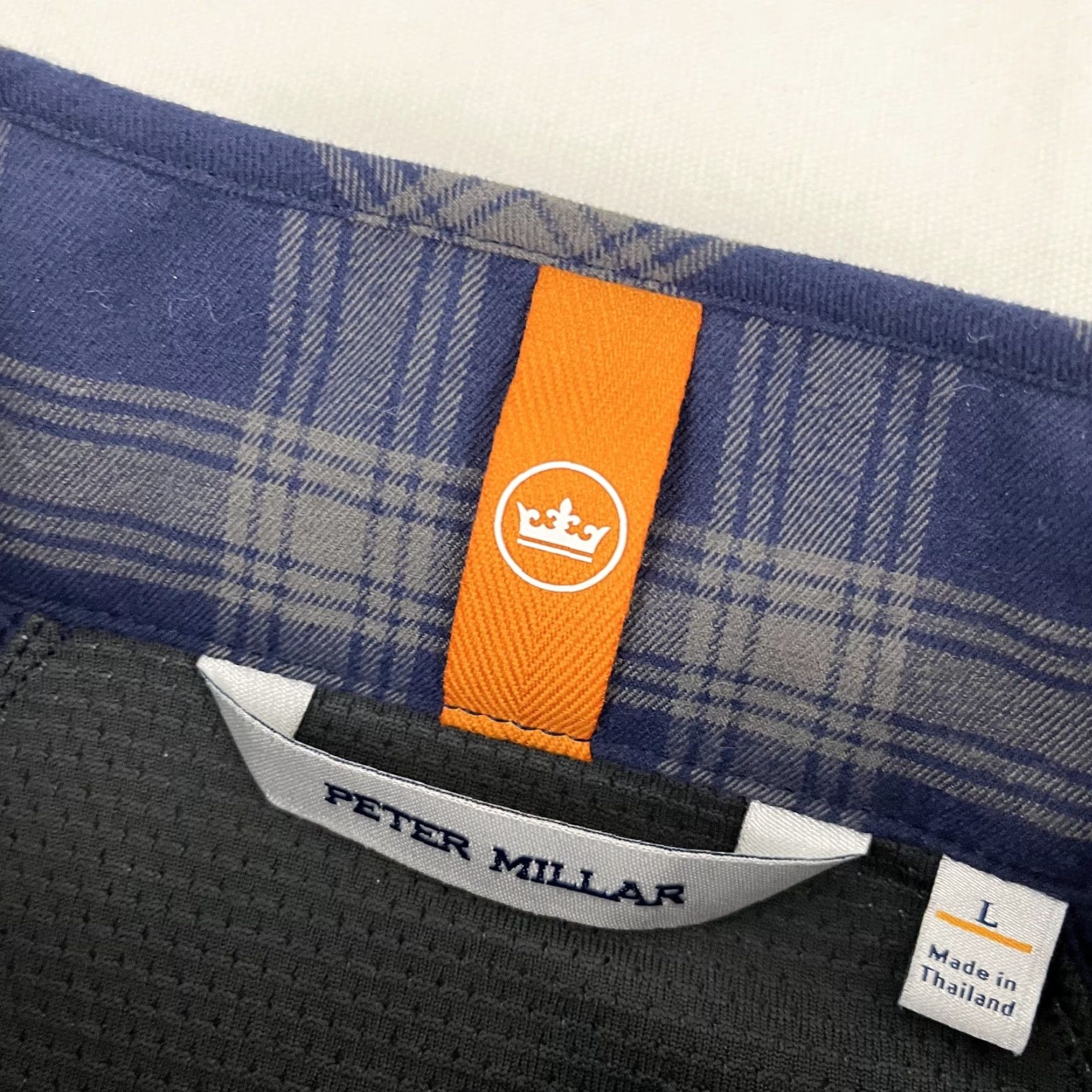 Peter Millar Peter Millar Jacket Mens Large Blue Plaid Flannel Merge Elite Hybrid Golf Preppy Size US L / EU 52-54 / 3 - 3 Thumbnail