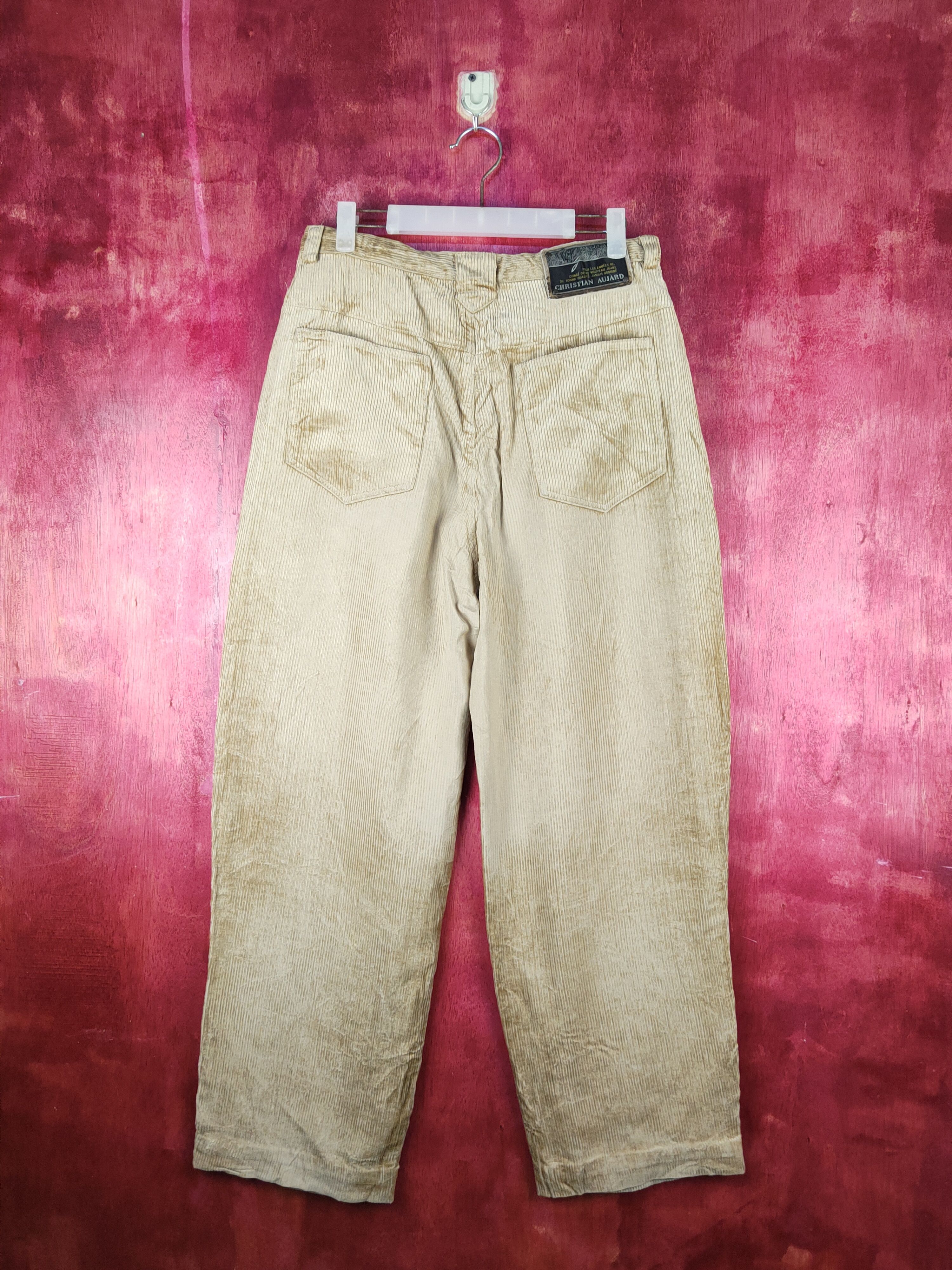 Designer Christian Aujard Brown vintage Corduroy Pants #S1569 Size US 30 / EU 46 - 8 Thumbnail