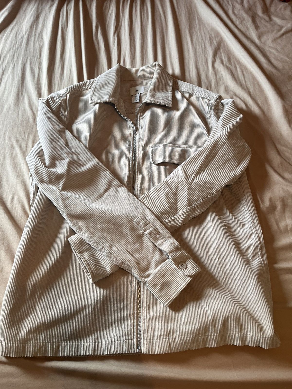 H&M H&M Beige/Cream Corduroy Jacket Size US M / EU 48-50 / 2 - 3 Thumbnail