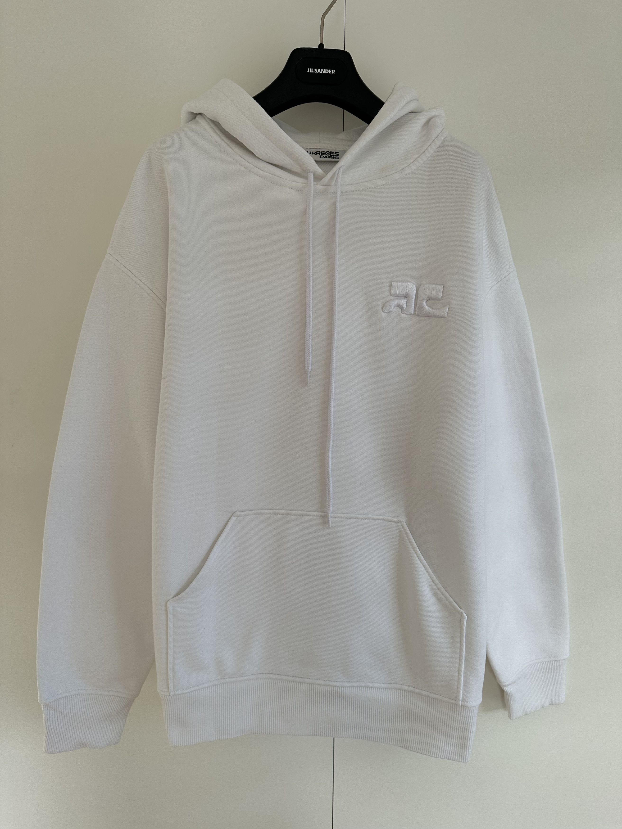 Courreges Raised logo Vintage Hoodie Size US L / EU 52-54 / 3 - 5 Thumbnail