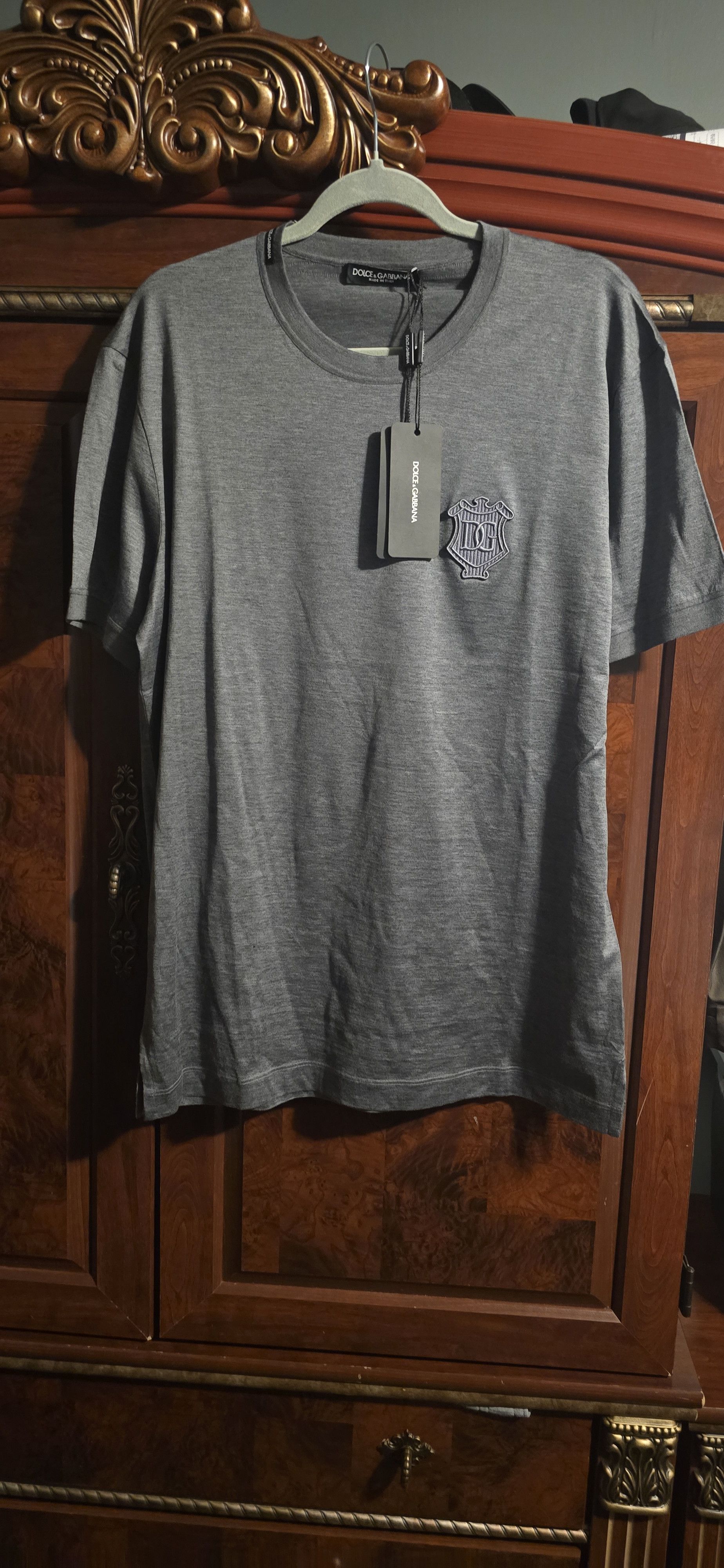 Dolce & Gabbana Logo Embossed T-Shirt