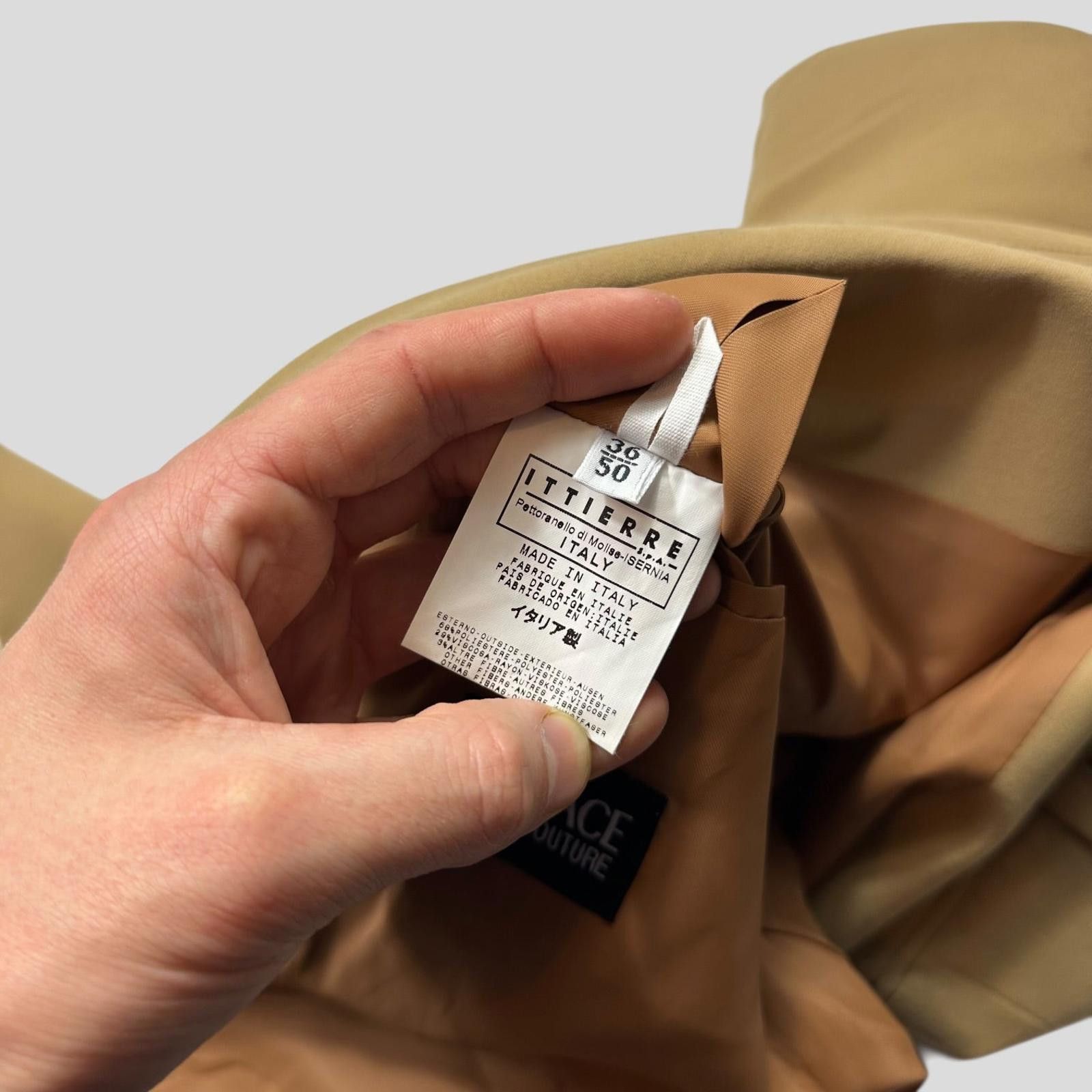 Versace Versace Jeans Couture 00’s Camel Rayon Blazer Jacket - M/L Size US L / EU 52-54 / 3 - 7 Thumbnail