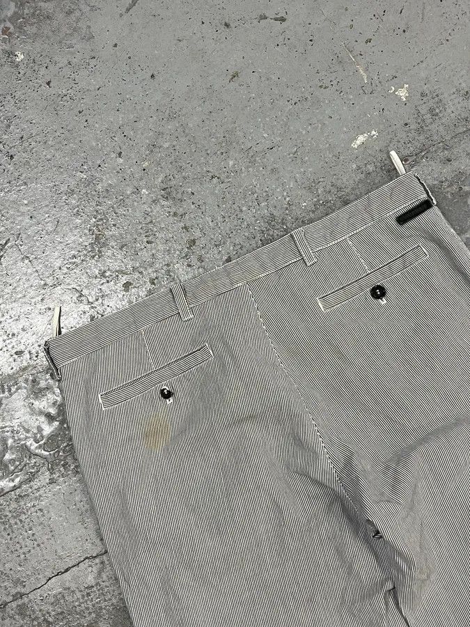 Prada SS2006 Prada Grey/White Striped Chinos Cotton Minimalist Size 52 Size US 32 / EU 48 - 8 Thumbnail