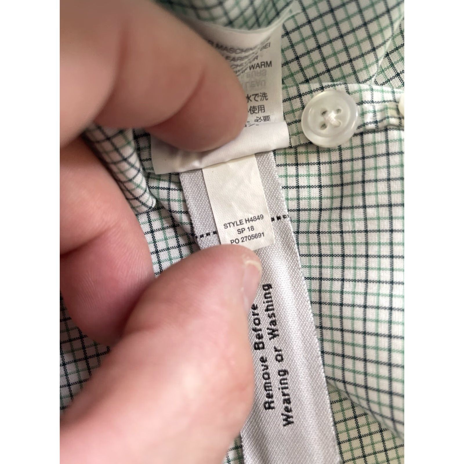J.Crew J Crew Ludlow Dress Shirt Mens 16.5/ 35 Classic Button Down Checks Plaid Stretch Size 46R - 8 Thumbnail