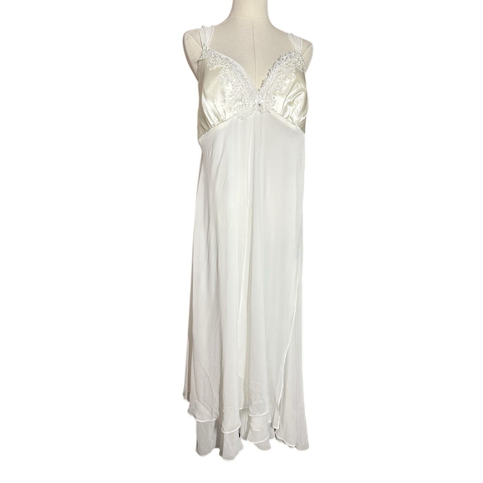 Other Flora Nikrooz Sheer Ivory Bridal Lingerie Robe Gown Set 1X Size ONE SIZE - 2 Thumbnail
