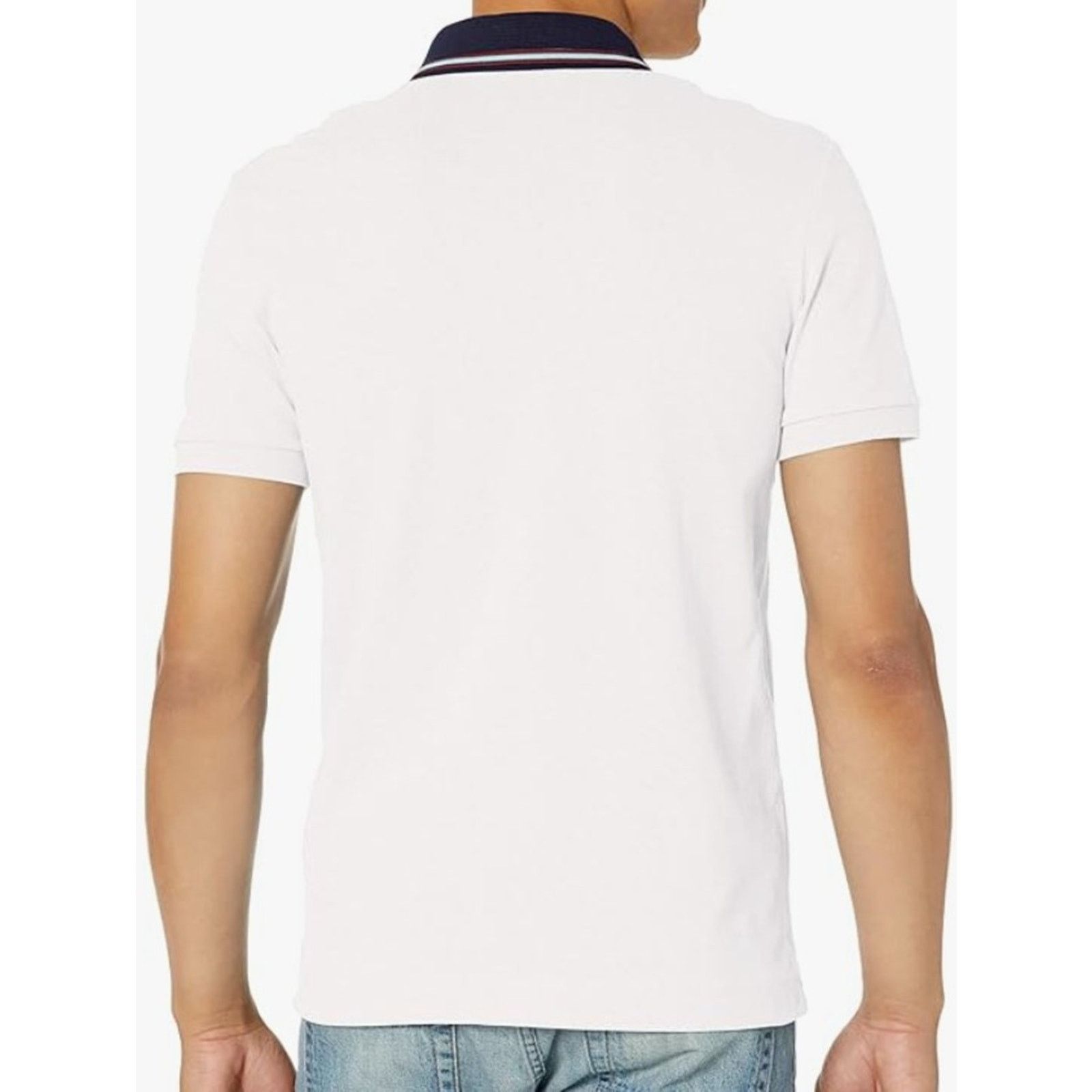 Lacoste Lacoste Men's Short Sleeve Regular Fit Striped Neck Polo M Size US M / EU 48-50 / 2 - 3 Thumbnail