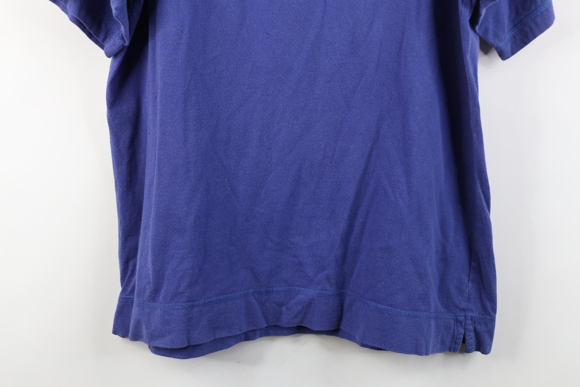 Vintage Vintage 90s Streetwear Blank Cotton Henley T-Shirt Blue Size US S / EU 44-46 / 1 - 14 Thumbnail