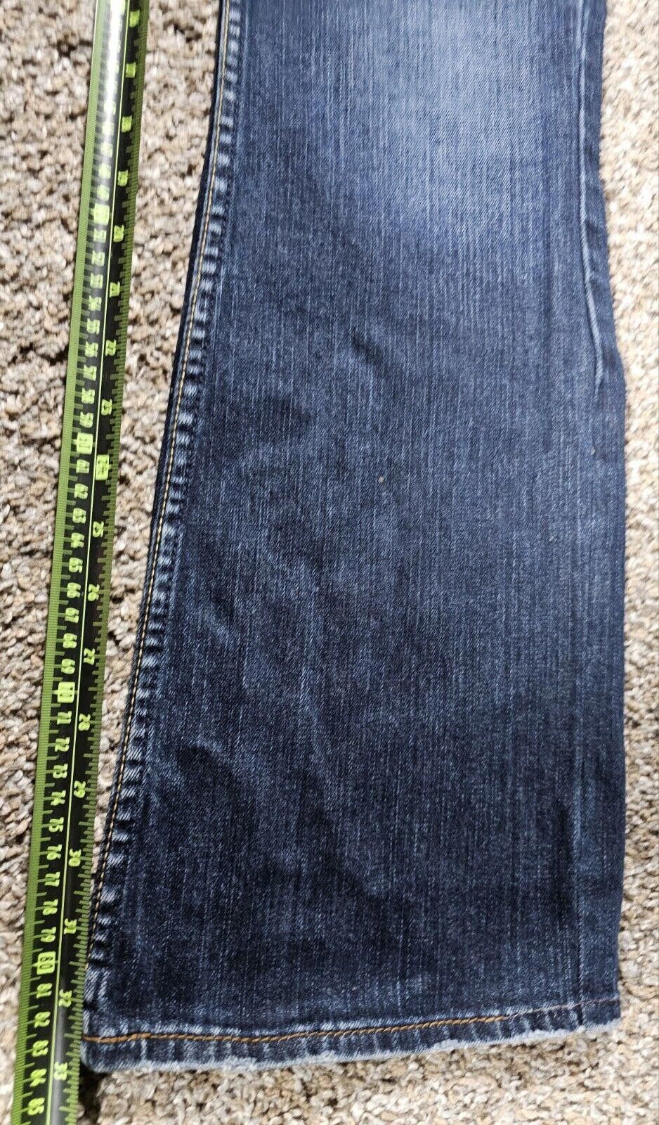 Designer Silver Jeans 28/33 Lola Straight Western Glove Works Canada Size 30" / US 8 / IT 44 - 5 Thumbnail