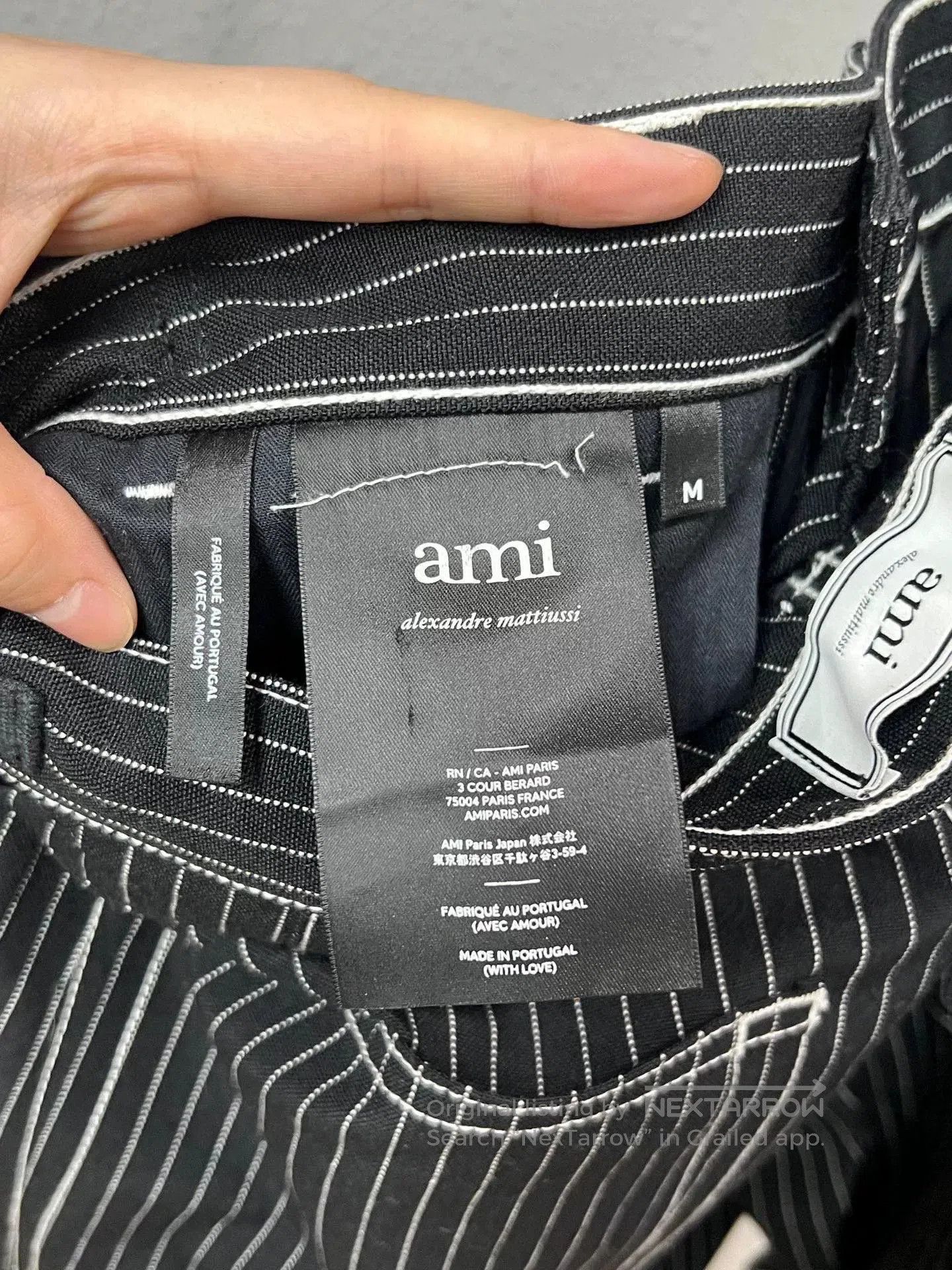 AMI Ami Striped Ankle-Length Pants. Size US 30 / EU 46 - 4 Thumbnail