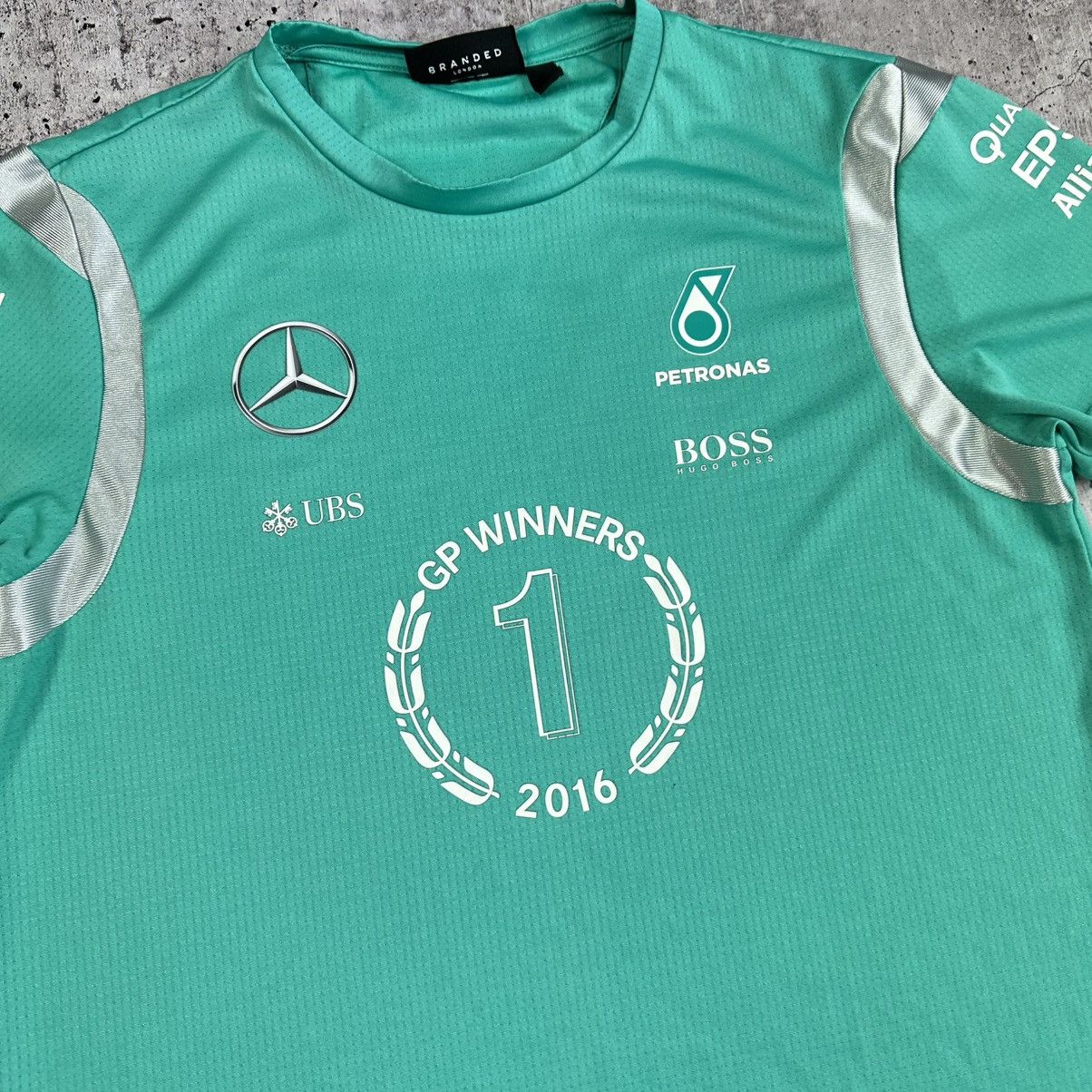 Mercedes-Benz Vintage Mercedes Benz AMG Petronas F1 Formula One Jersey Size US M / EU 48-50 / 2 - 6 Thumbnail