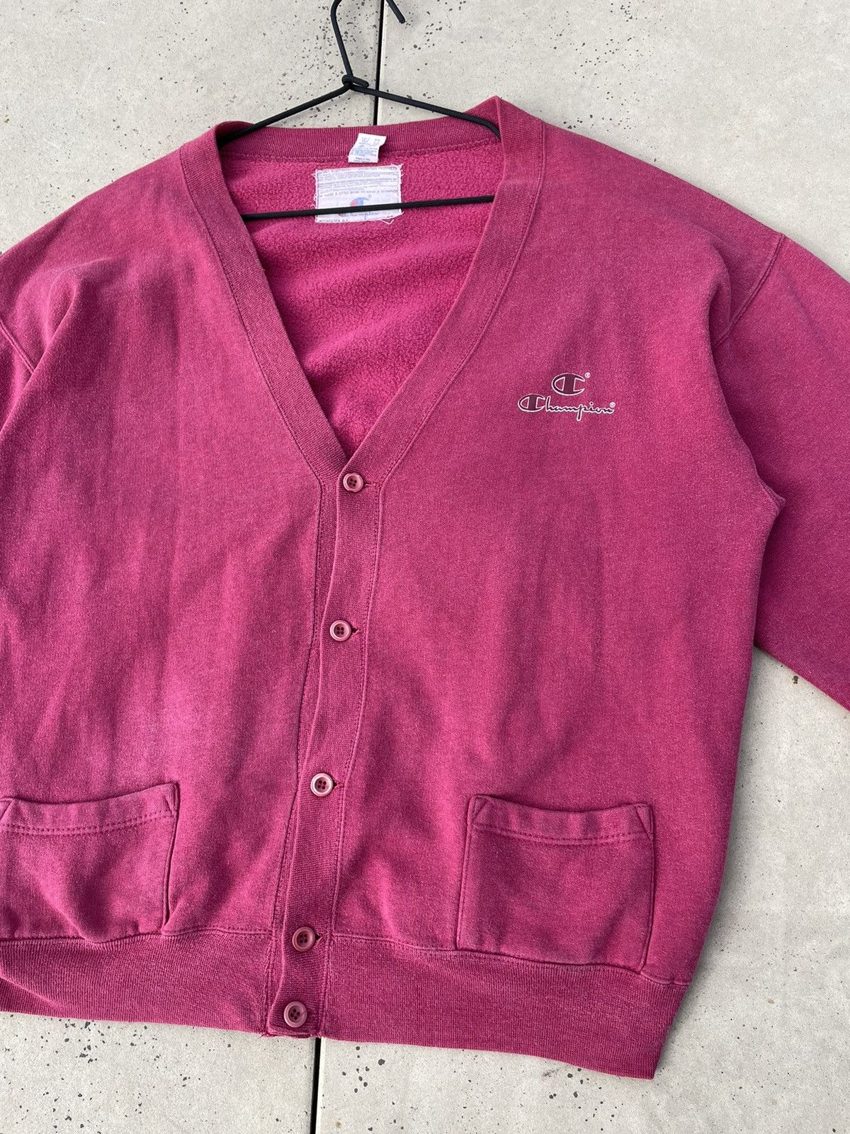 90's Vintage Champion Cardigan Sweater grunge style