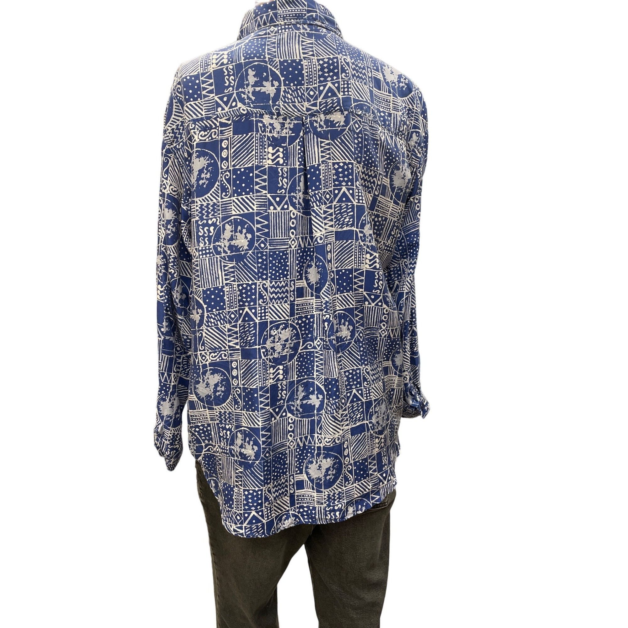 Other K Arnold Men's Silk Button down long Sleeve Shirt Size M SKU Size US M / EU 48-50 / 2 - 2 Thumbnail