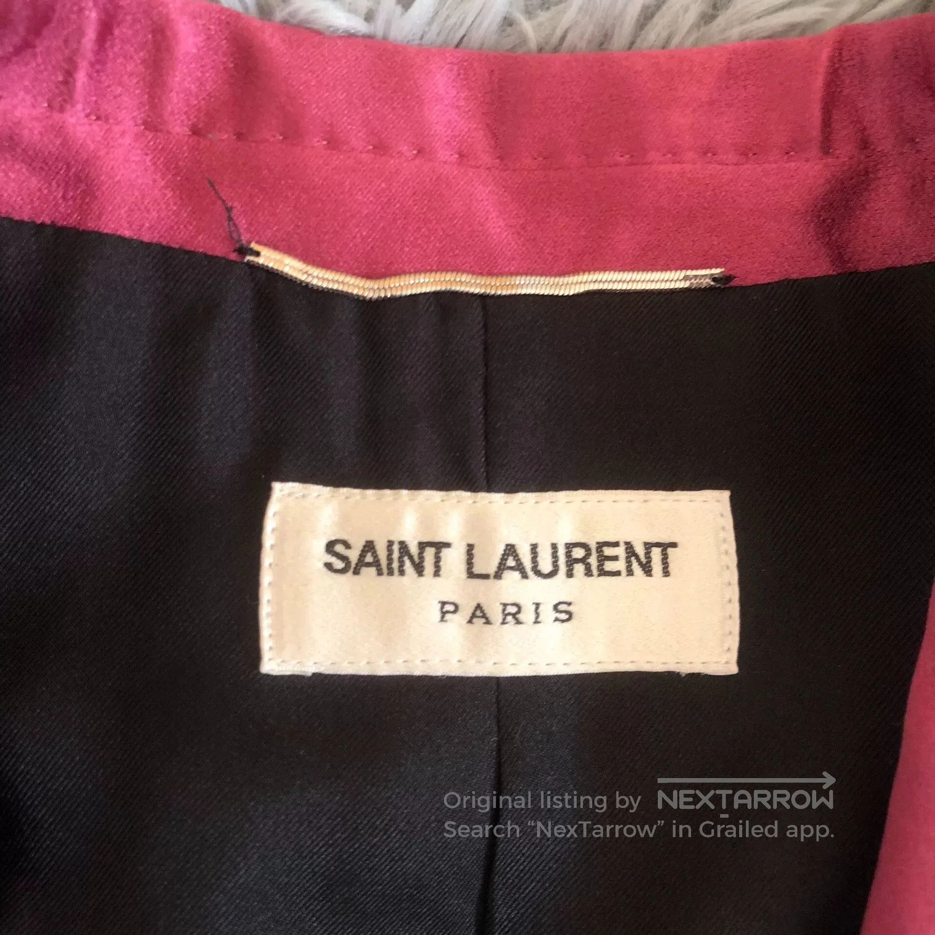 Saint Laurent Paris Saint Laurent 16SS Shawl Collar Pink Blazer. Size US S / EU 44-46 / 1 - 4 Thumbnail