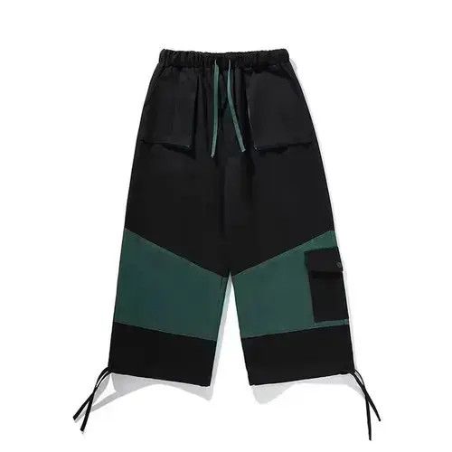 Other 20SS Simple Blue Japan Black Patchwork Worker Pants Size US 32 / EU 48 - 1 Thumbnail