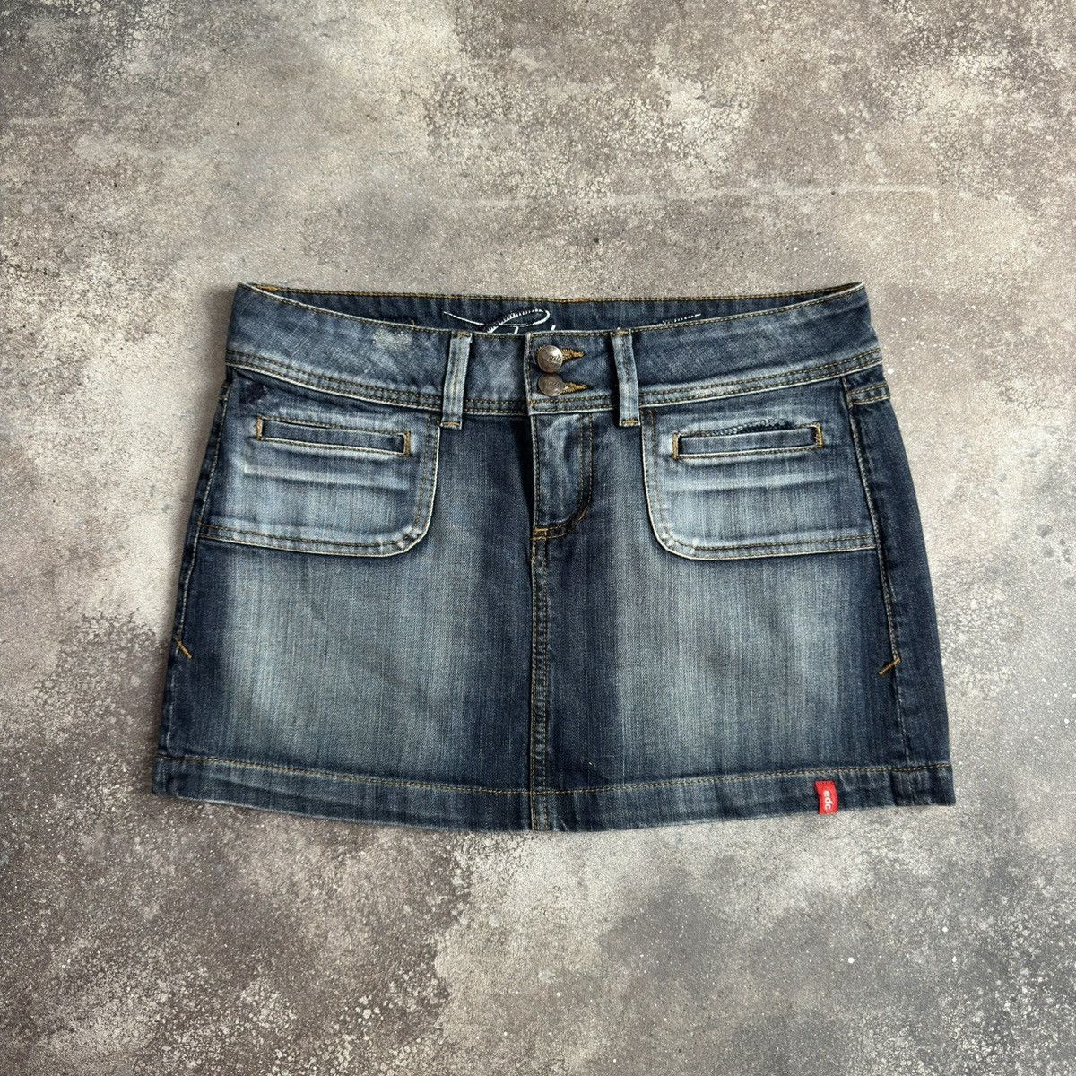 Hysteric Glamour × Japanese Brand Avant Garde Multipocket Y2K Denim Skirt Size 32" / US 10 / IT 46 - 2 Thumbnail