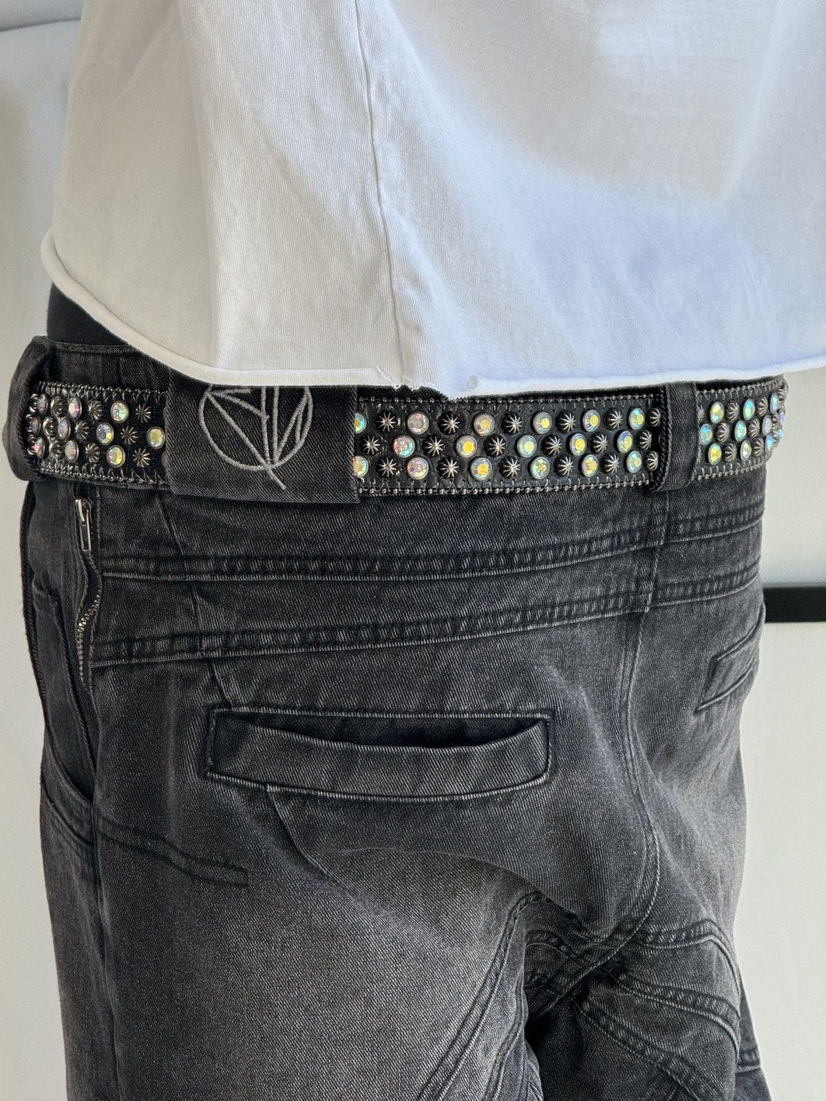 Japanese Brand Vintage Belts Y2K Bb.Simon Style Punk leather belt Japanese Size ONE SIZE - 7 Thumbnail