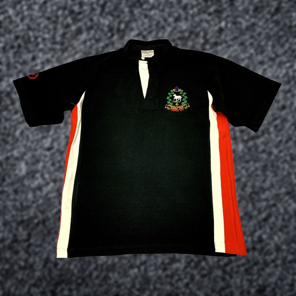 Barbarian VINTAGE Barbarian Montreal Barbarians Rugby Club Jersey Polo Shirt Mens 2XL Black Canada Size US XXL / EU 58 / 5 - 1 Thumbnail