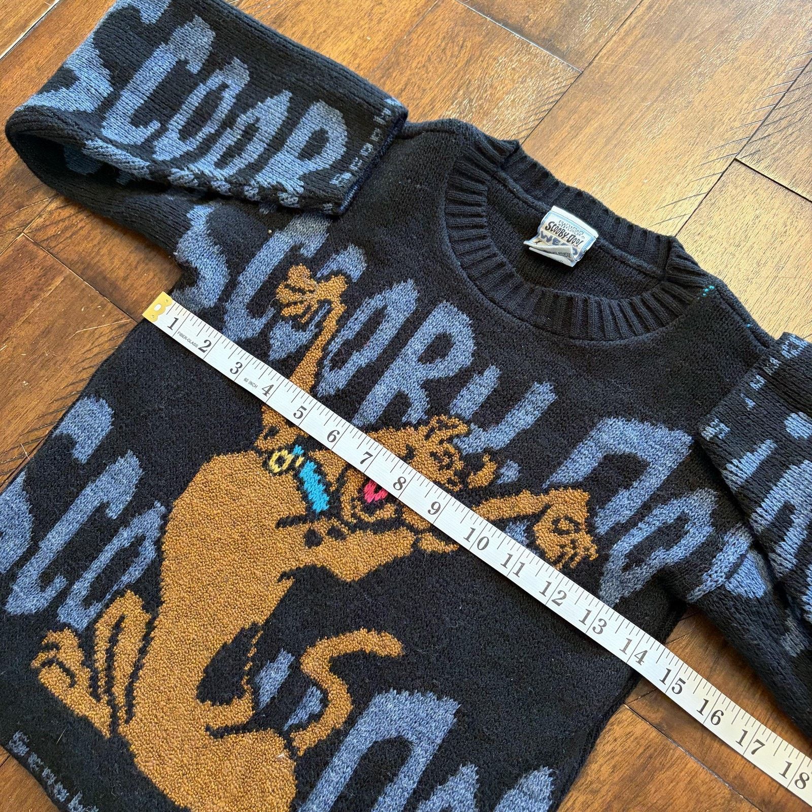 Vintage Vtg Scooby-Doo Wear Sweater Kids 10-12 Knit Cartoon 90s Size US XXS / EU 40 - 9 Thumbnail