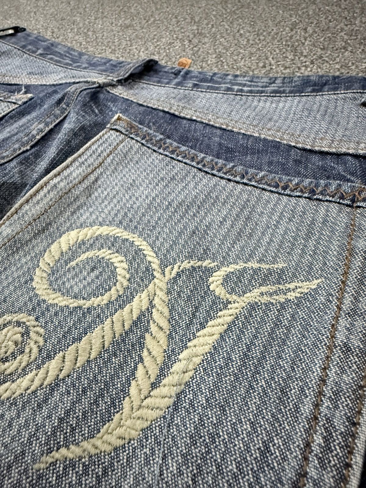 Fashion Victim Archive Japanese Denim Thinun Distressed Grunge Y2K Jeans Size US 30 / EU 46 - 10 Thumbnail