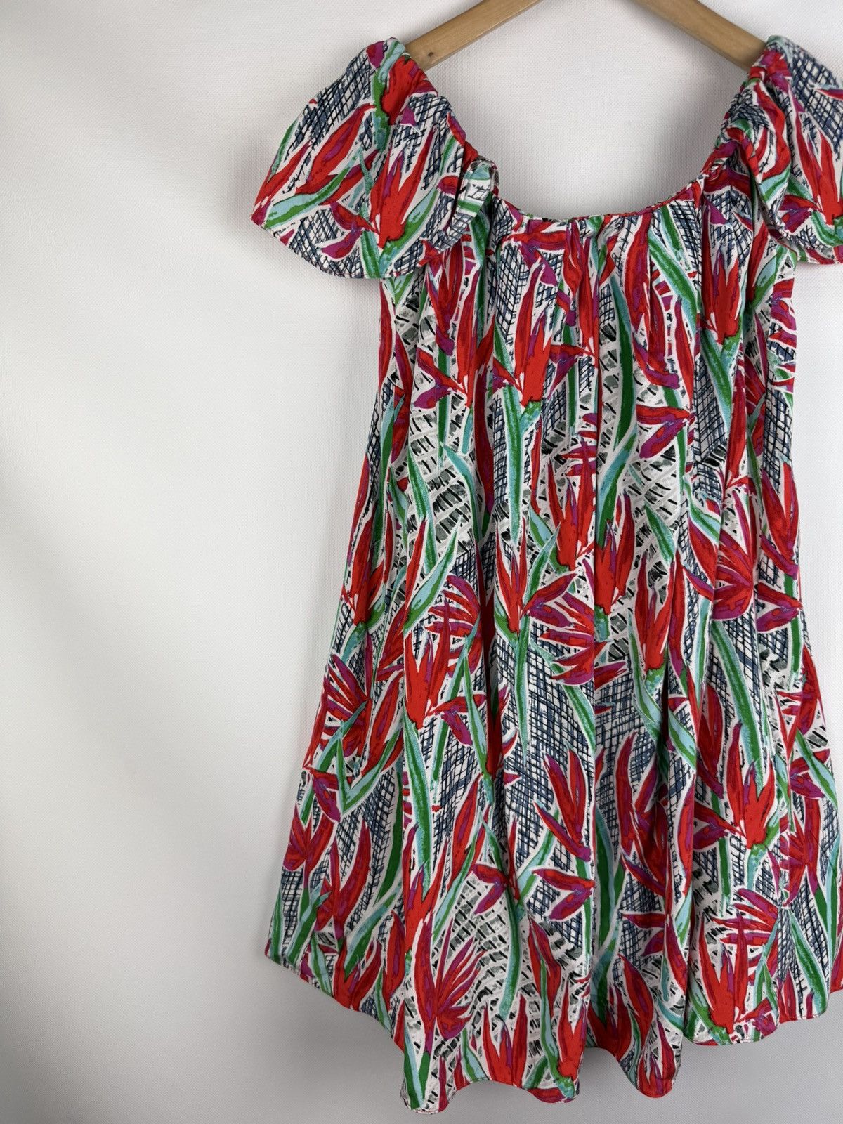 Kenzo Kenzo Ladies Floral Pattern Short Sleeve Silk Tunic Dress Size XS / US 0-2 / IT 36-38 - 2 Thumbnail