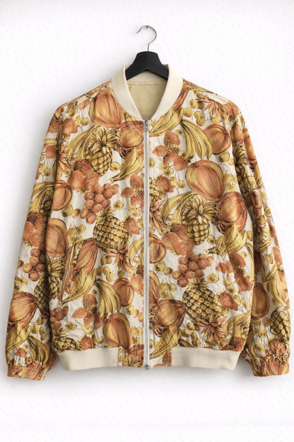 Vintage HAI Sporting Gear Reversible Fruit Print Jacket