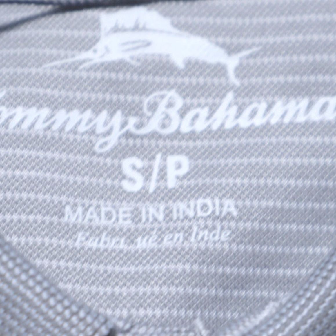Tommy Bahama Tommy Bahama Bala Shark Striped Polo Shirt Gray Men's S Shirt | Cotton Blend Polo Shirt Ship Free Returns Mens Size US S / EU 44-46 / 1 - 5 Thumbnail