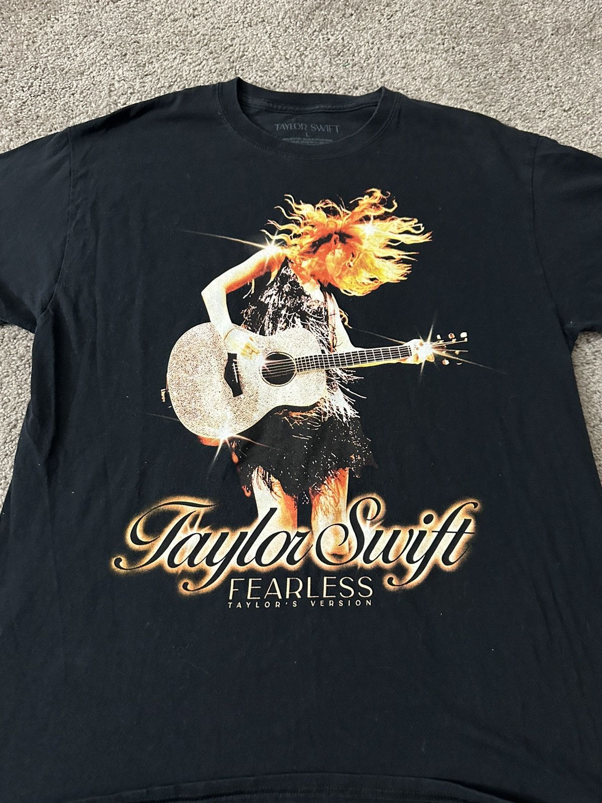 Band Tees × Vintage Taylor Swift Fearless Era Tour Shirt Size US L / EU 52-54 / 3 - 1 Thumbnail