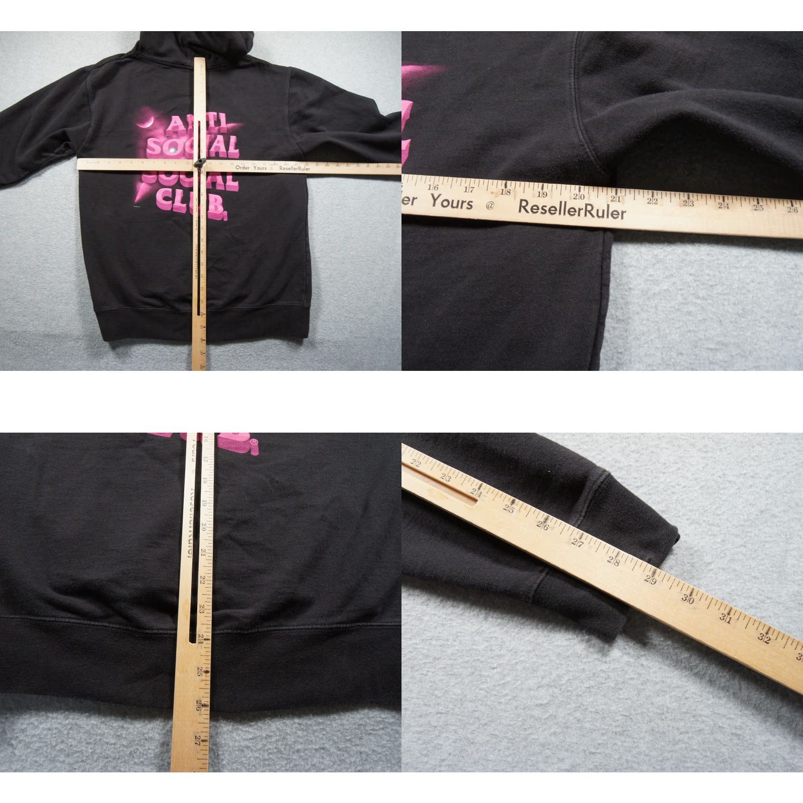 Anti Social Social Club Anti Social Social Club Hoodie Mens Medium Black Sweatshirt Streetwear Pullover Jacket Hoodie Size US M / EU 48-50 / 2 - 8 Thumbnail