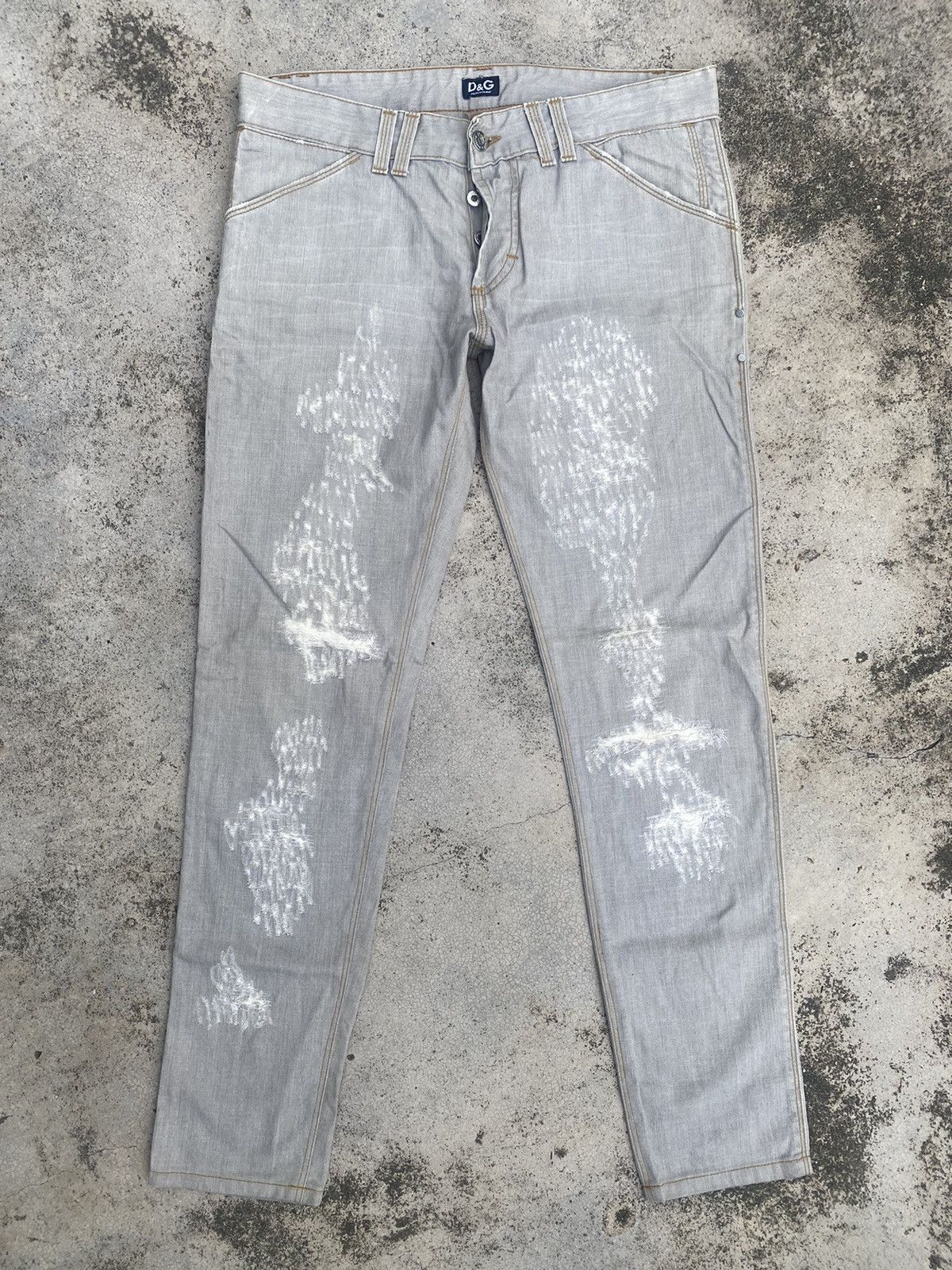Designer × Dolce & Gabbana Dolce & Gabbana Boro Slim Fit Jeans Size US 32 / EU 48 - 1 Thumbnail