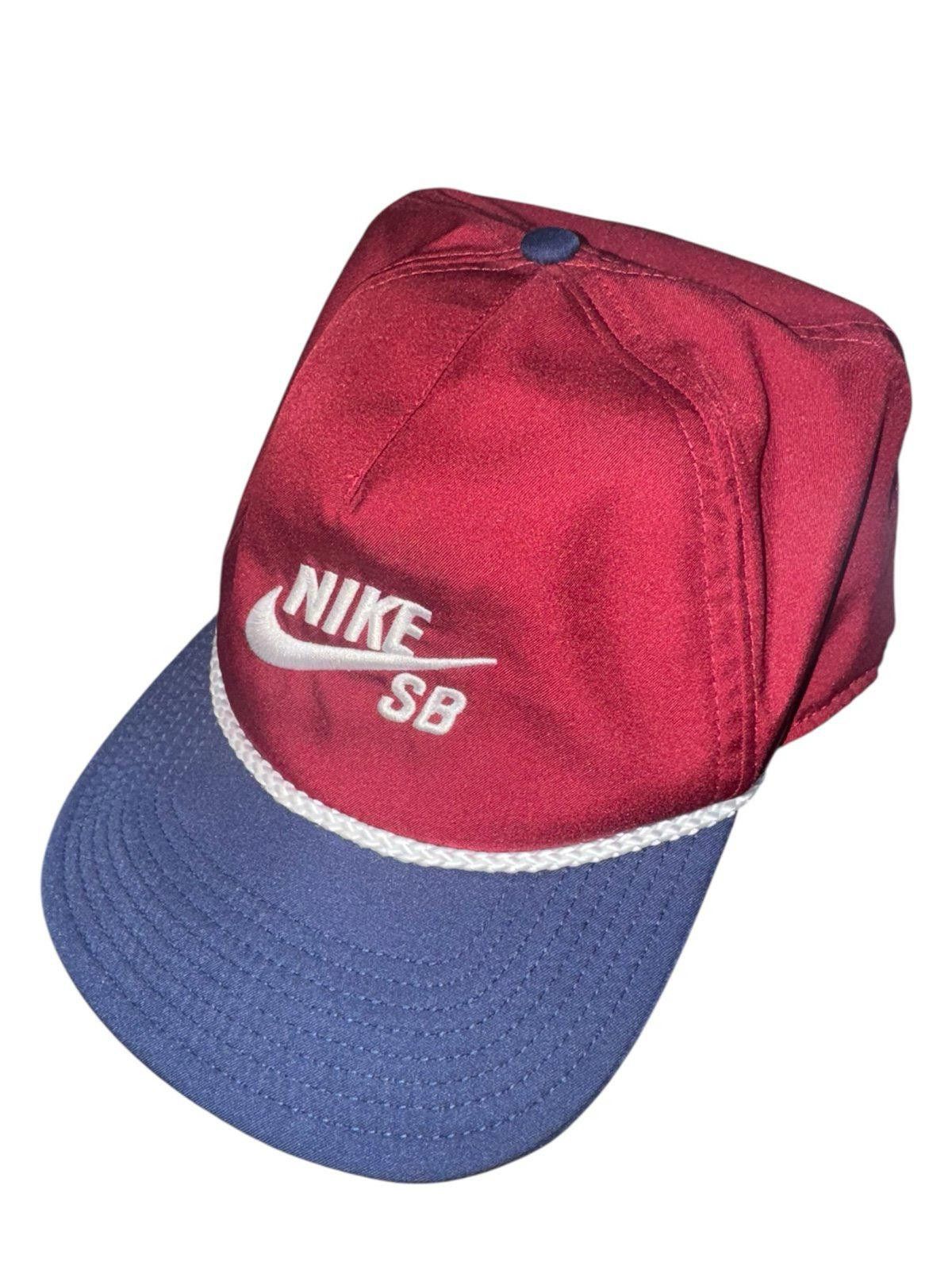 Nike Nike SB Hat Snapback Mens 80s NY Knicks Colors Maroon Size ONE SIZE - 1 Thumbnail