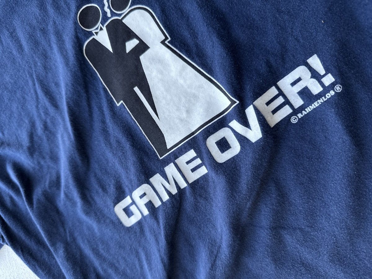 Vintage HUMOR 🚨 GAME OVER WEDDING BIG LOGO BOXY VNTG TEE Size US L / EU 52-54 / 3 - 5 Thumbnail