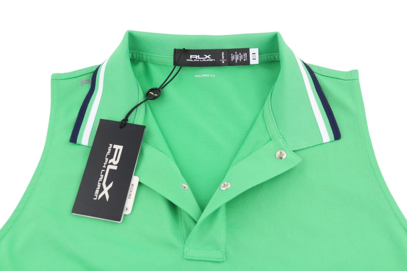 RLX Ralph Lauren GOLF M Green Sleeveless Polo 84712 Size M / US 6-8 / IT 42-44 - 4 Thumbnail