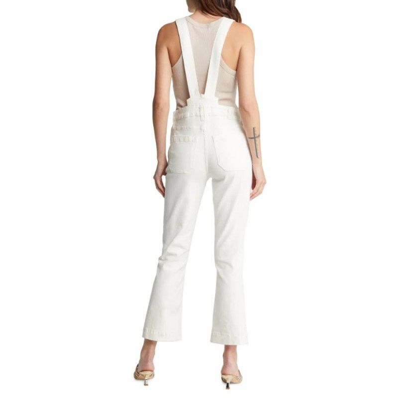Paige PAIGE Claudine Denim Overalls Blank Canvas Ankle Flare 29 Size 29" - 2 Thumbnail