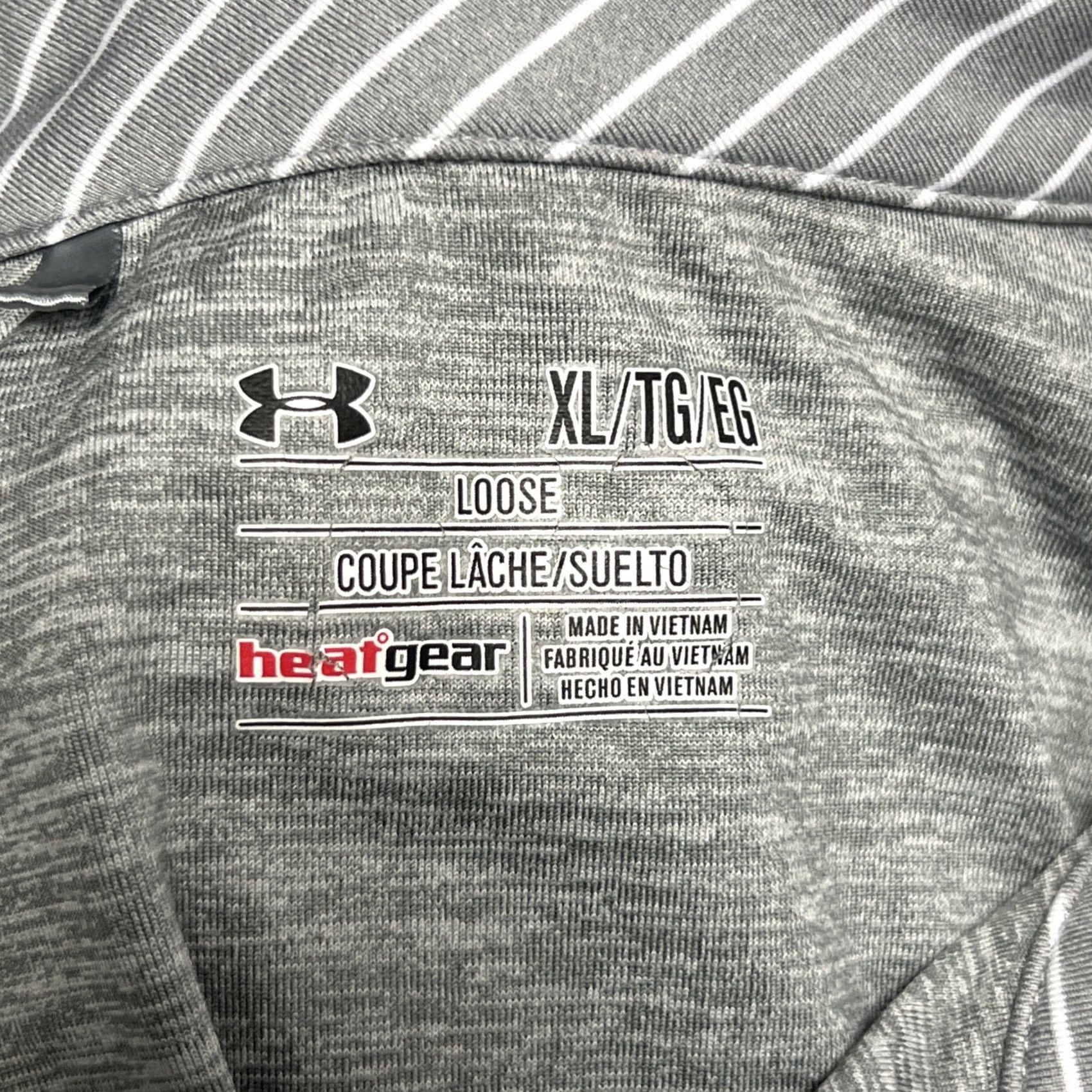 Under Armour Under Armour Polo XL Gray HeatGear Loose Fit Cal Ripken Sr Foundation Heathered Short Sleeve Polo Mens Size US XL / EU 56 / 4 - 6 Thumbnail